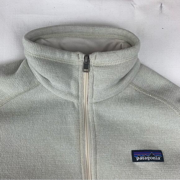 Patagonia women's medium better sweater off white cream 1/4 zip pullover outdoor - Picture 5 of 9